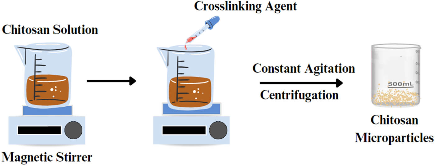 Figure 12 
                  Schematic representation of the reverse micellar method.
               