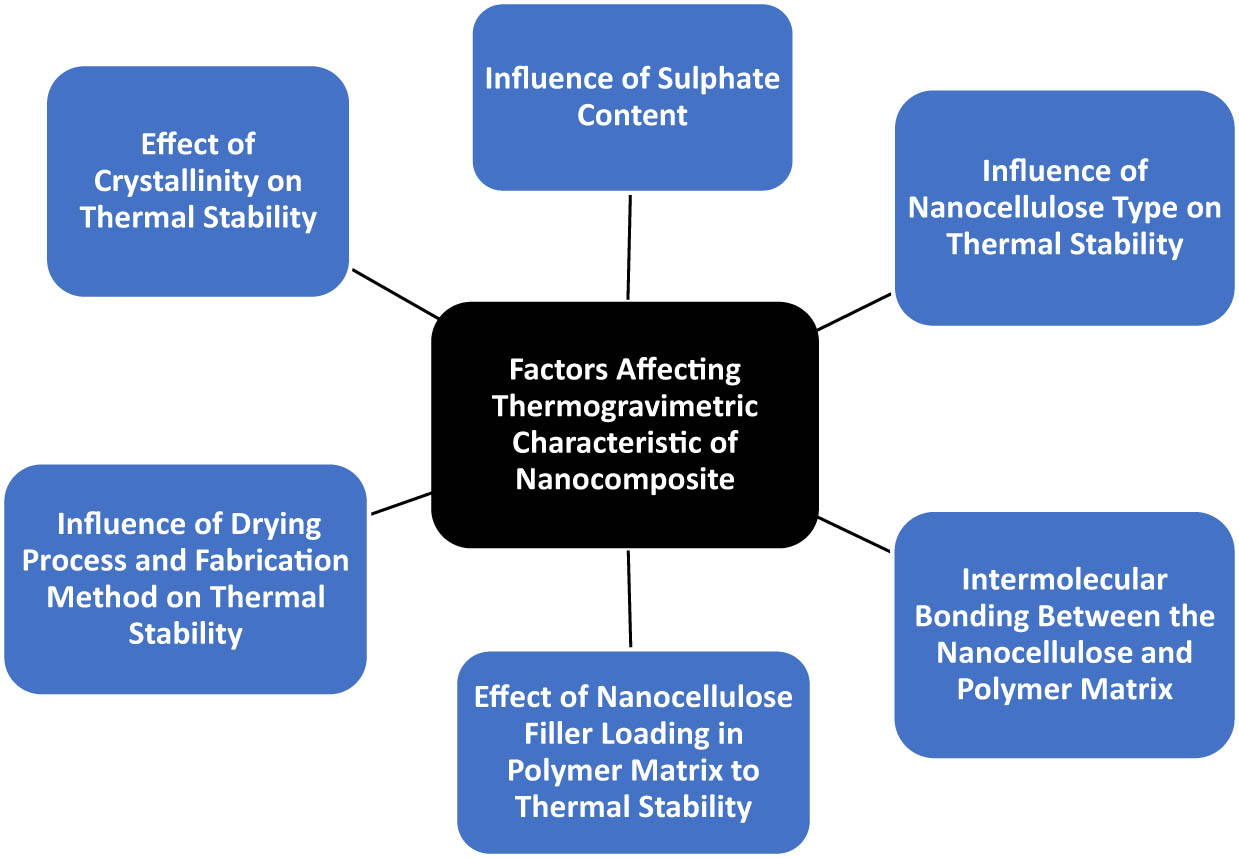 Figure 19
The six factors influencing the TG characteristics of nanocomposites.