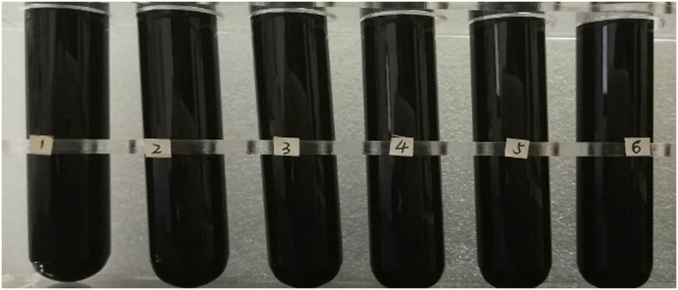Figure 5
CNT suspensions after allowing to stand for 90 days.