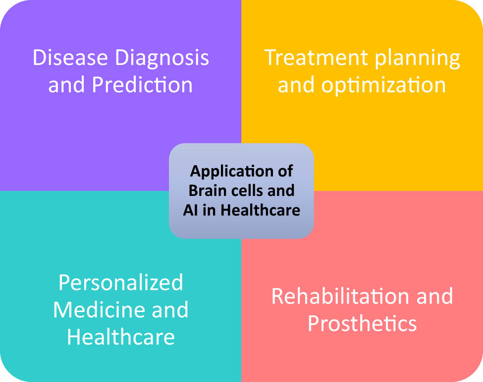 Figure 6
Application of brain cells and AI in healthcare.