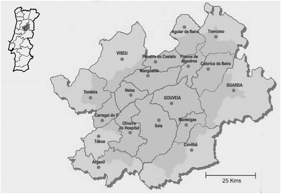 Figure 1
Specific geographical area of Serra da Estrela PDO.