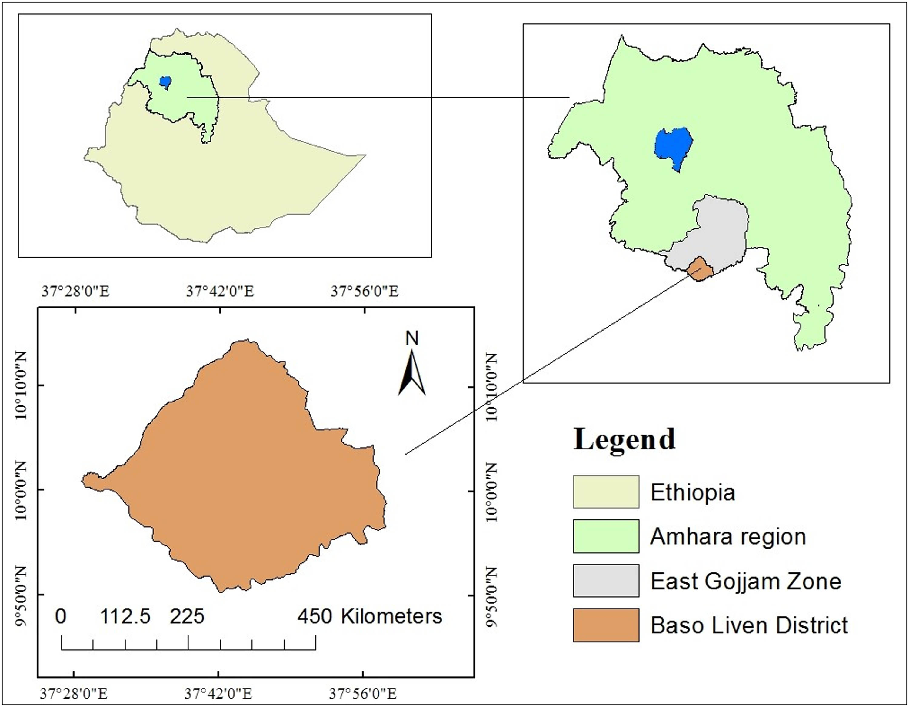 Figure 1 
                  Map of the study area.
               