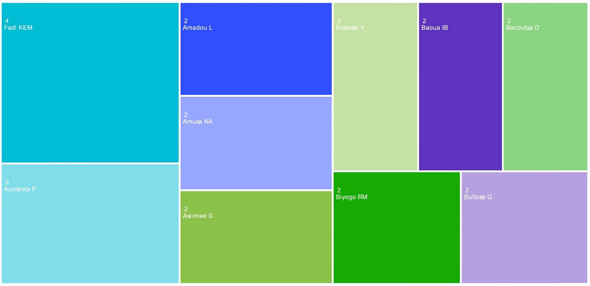 Figure 4 
                  Prominent authors and scholars. Source: Authors’ elaboration based on data from the WoS database.
               
