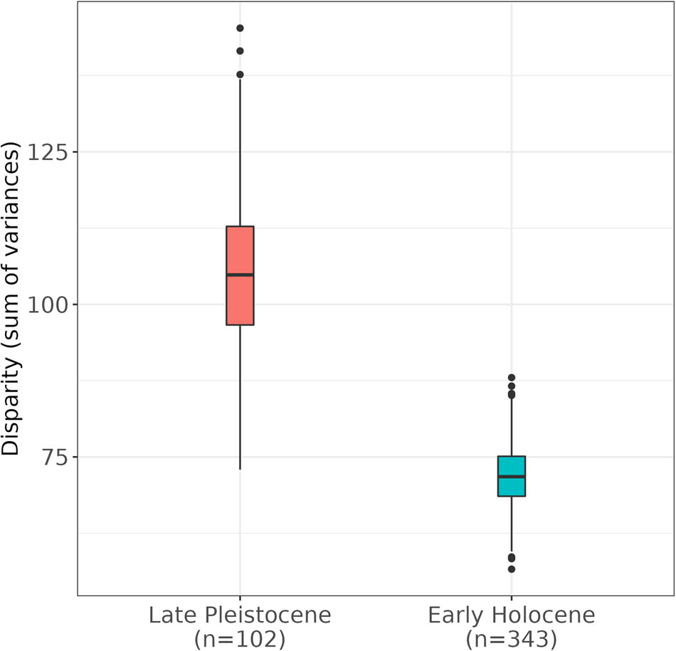 Figure 6
Barb disparity for the LP and EH.