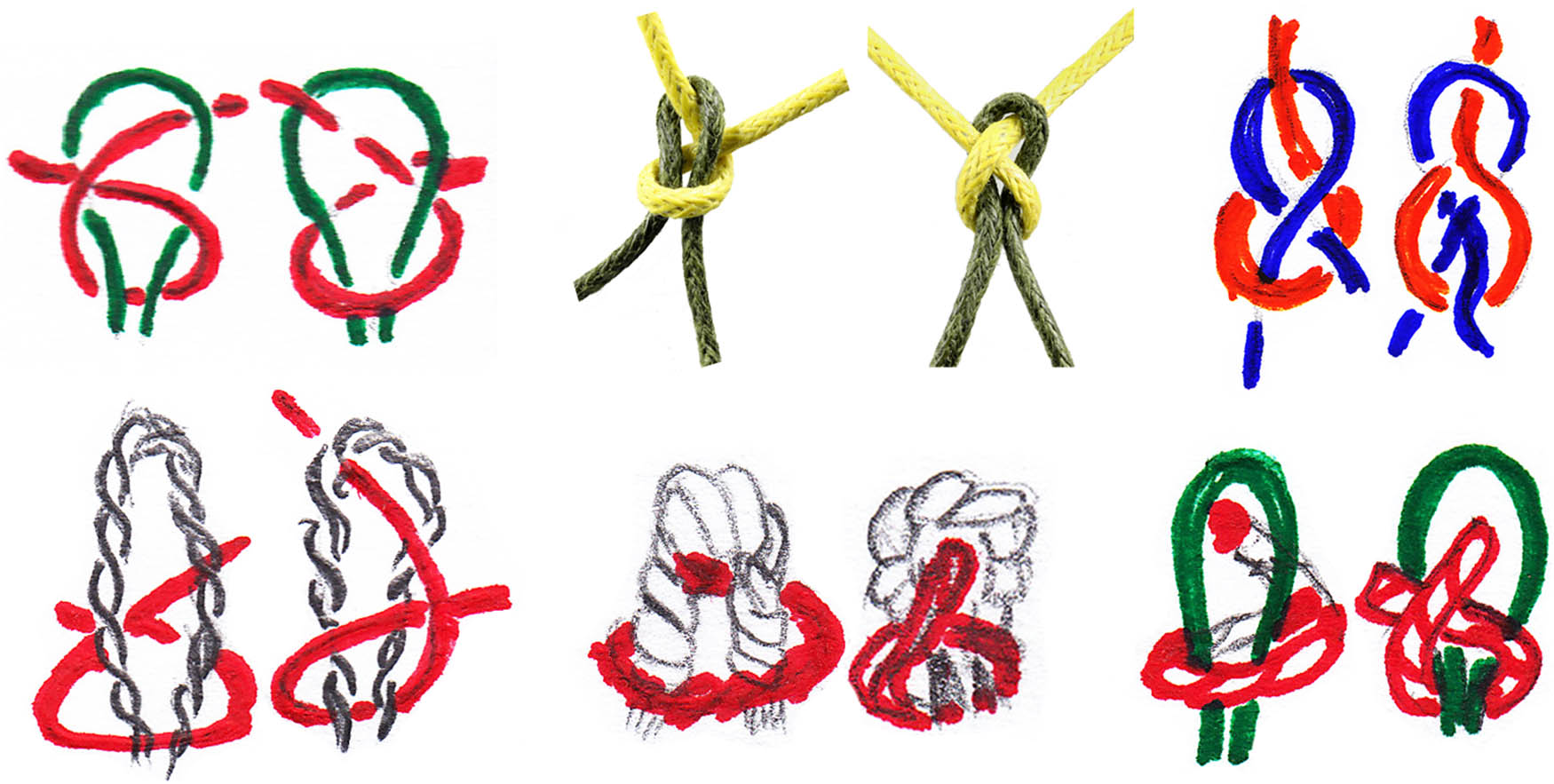 Figure 7
Variety of sheet bend knots identified at Zamostje 2. Drawing by O. Lozovskaya.