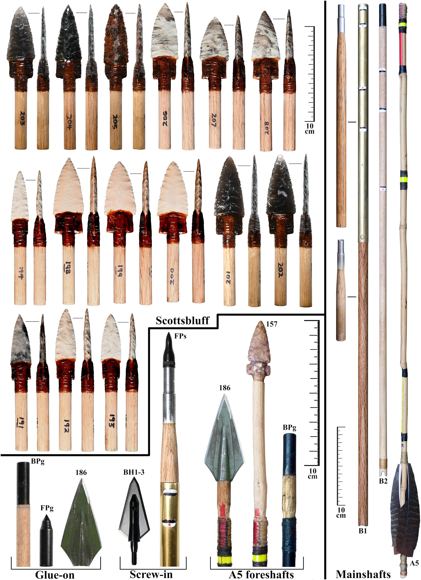 Figure 2
Projectiles used in the experiments.