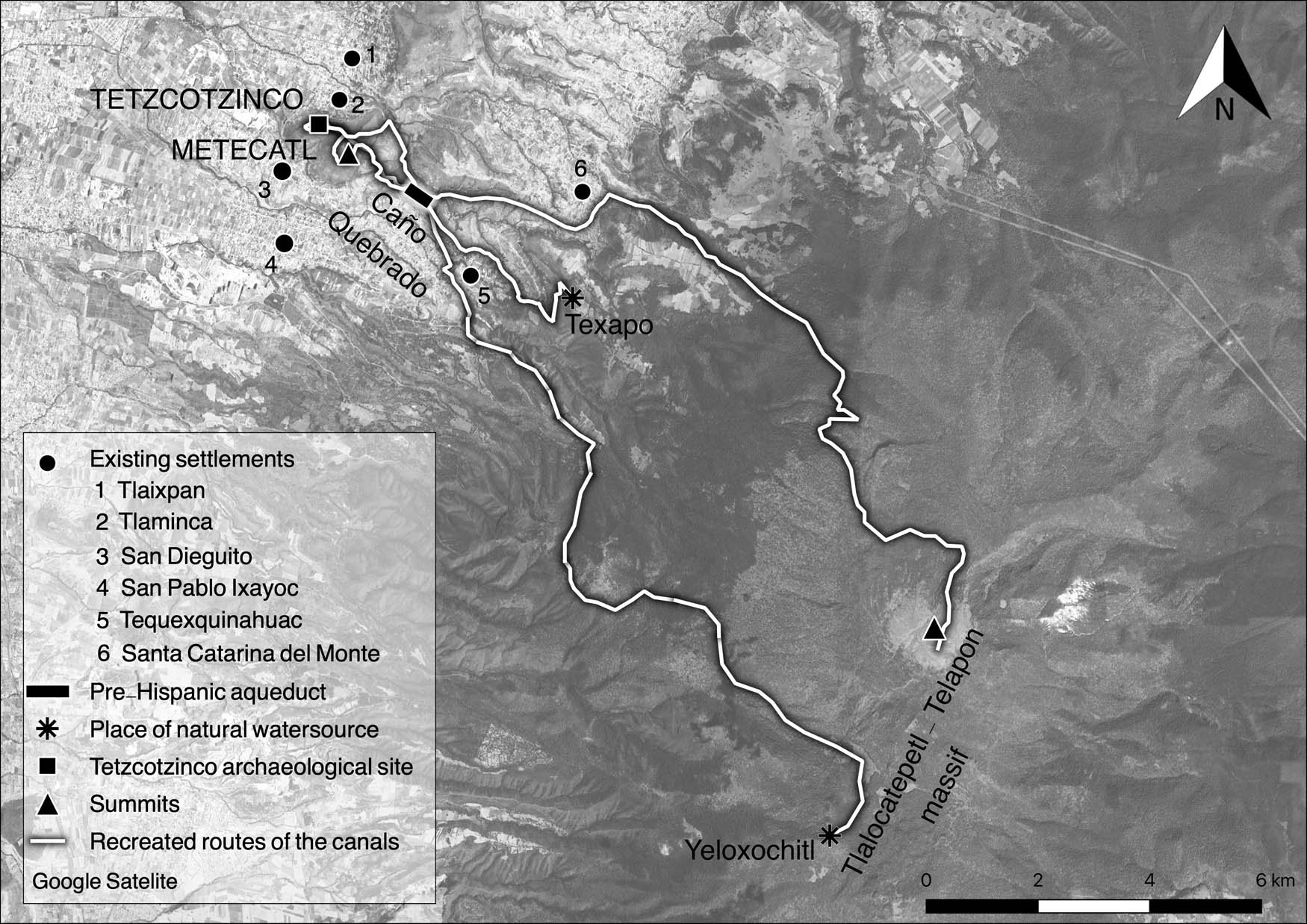 Figure 2
Area of research, including the broader-regional water management systems and all locations mentioned in the text.