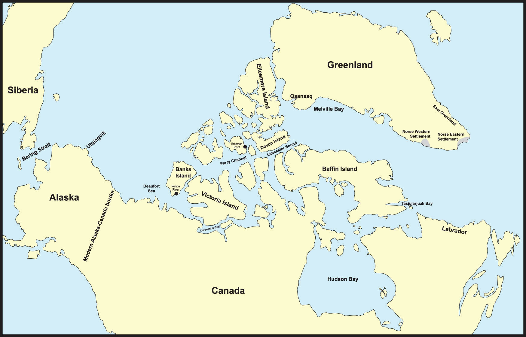 Figure 1
Map showing the locations described in the text.