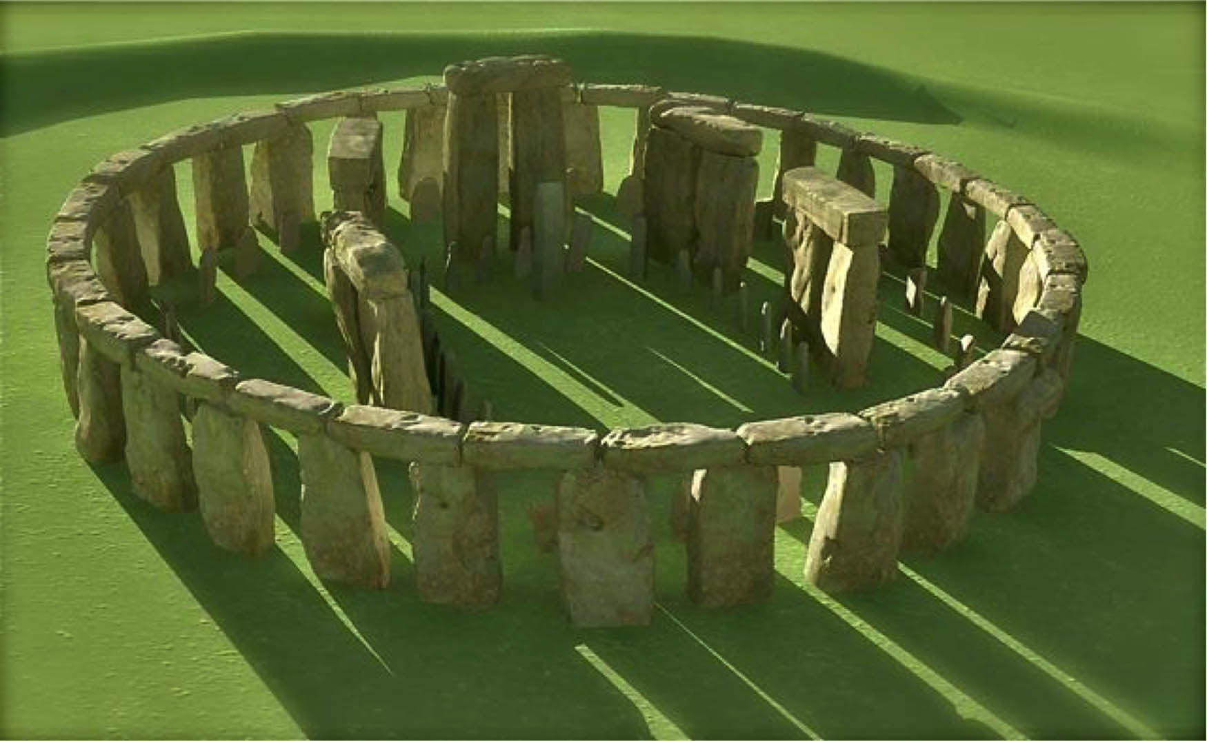 Figure 6
Stonehenge model mesh from point cloud and surfaced image.