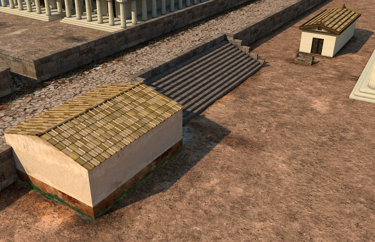 Figure 4
Theatral structure and Temple R in Selinunte (digital reconstruction by Massimo Limoncelli © Institute of Fine Arts, NYU).
