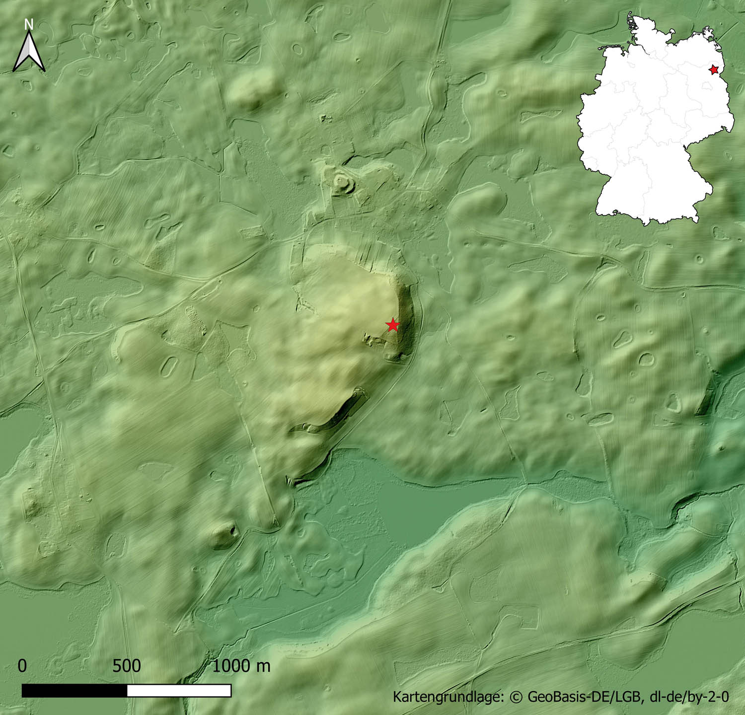 Figure 1
Groß Fredenwalde. Location of the site.