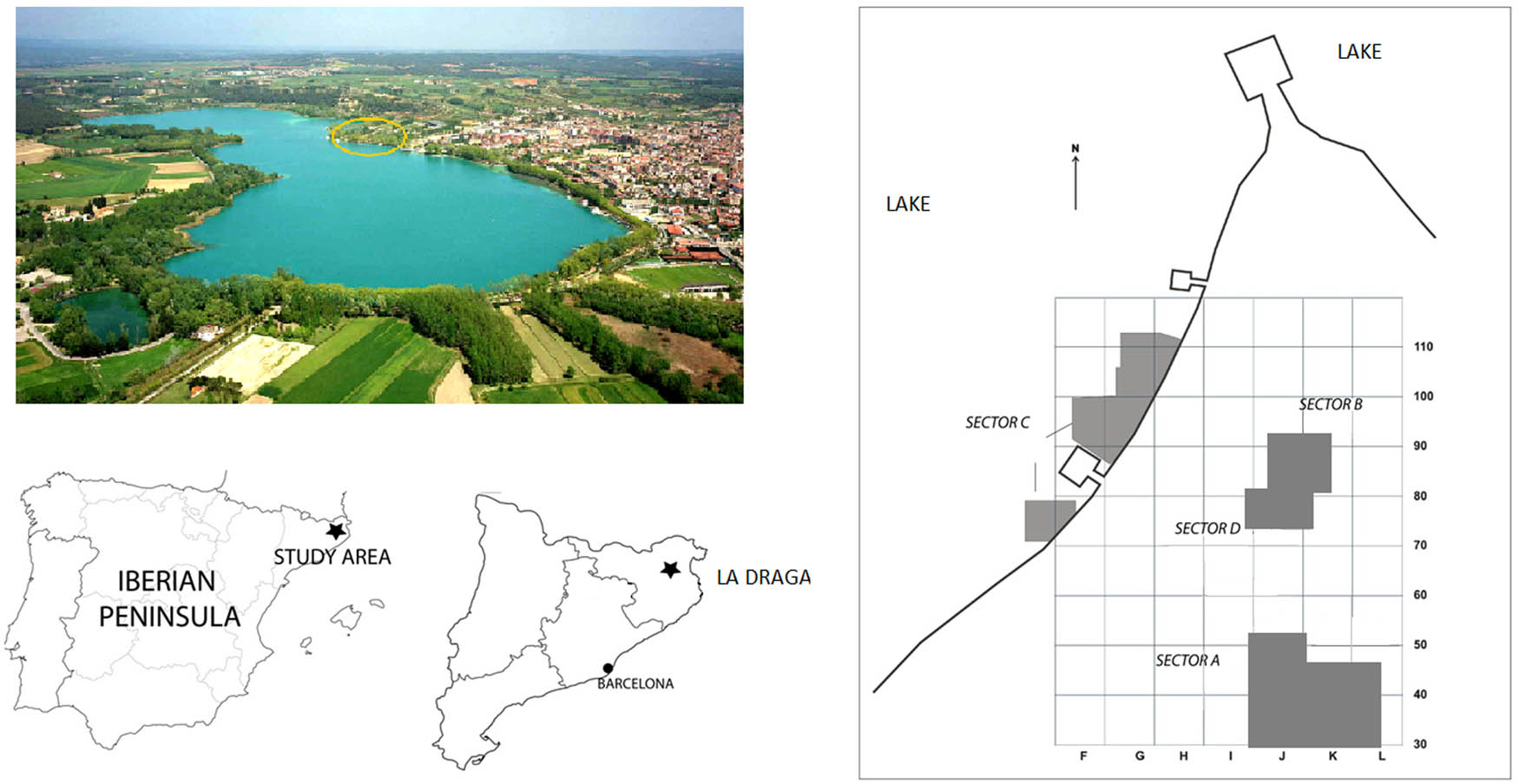 Figure 1
Location and organisation of the site.