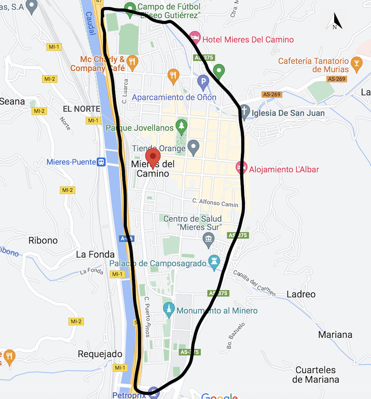 Figure 1 
               Area wherein data were collected (Source: Google Maps Street View, 2022).
            