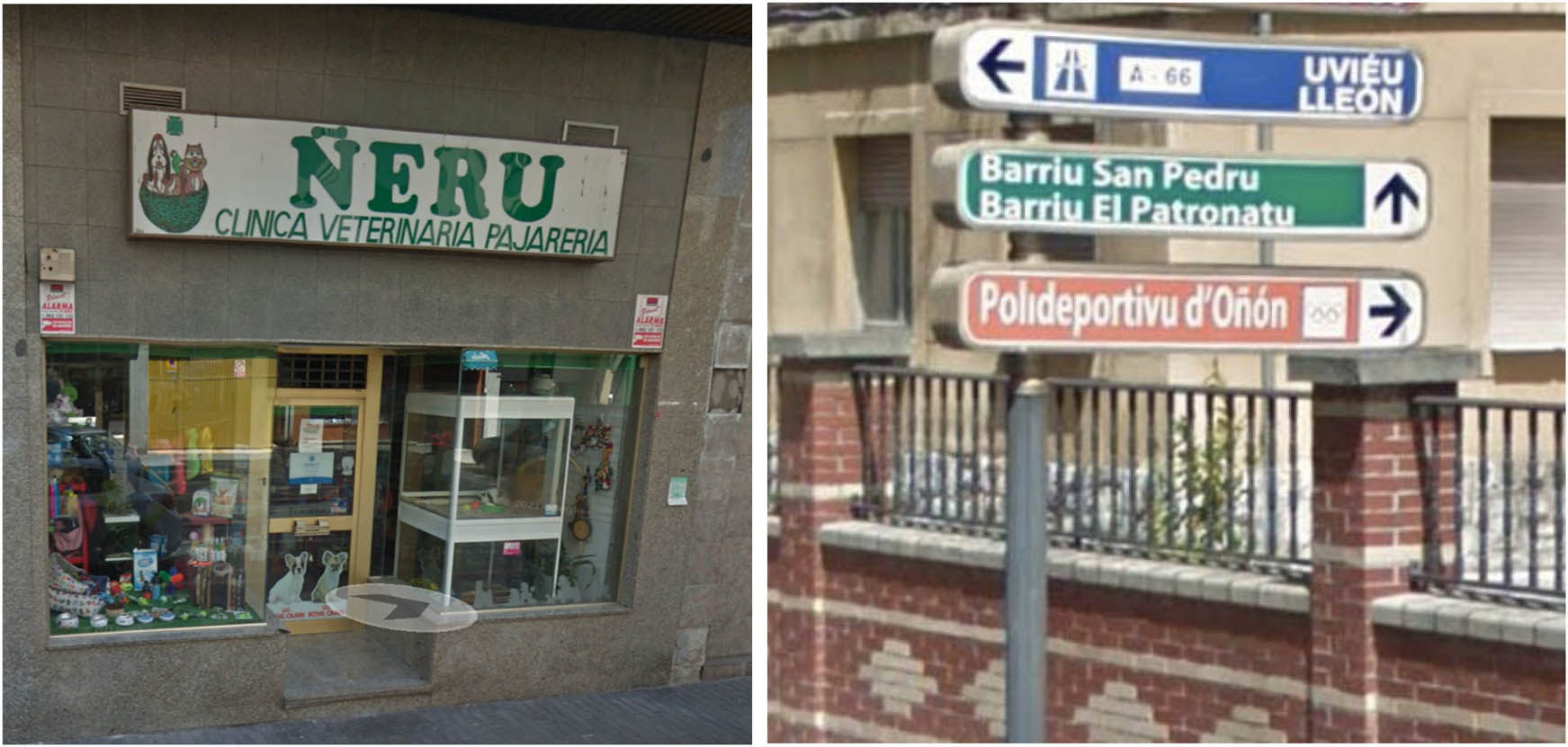 Figure 2 
                  Bottom-up (left) and top-down (right) signs.
               