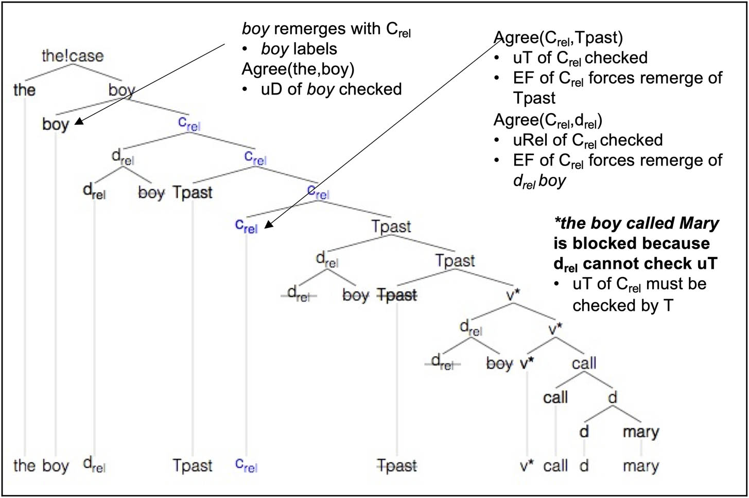 Figure 8
Derivation of the boy that called Mary.