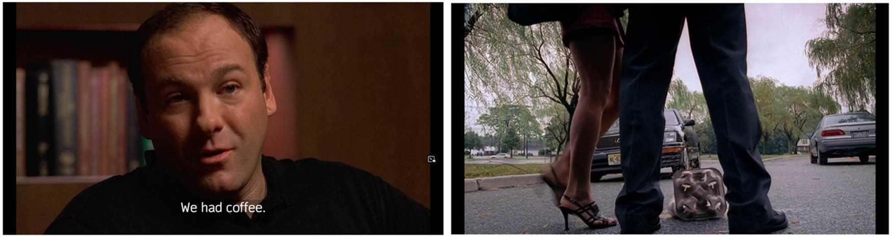 Figure 5
Splitting narration and monstration in The Sopranos (S1, Ep 1 “The Sopranos”).