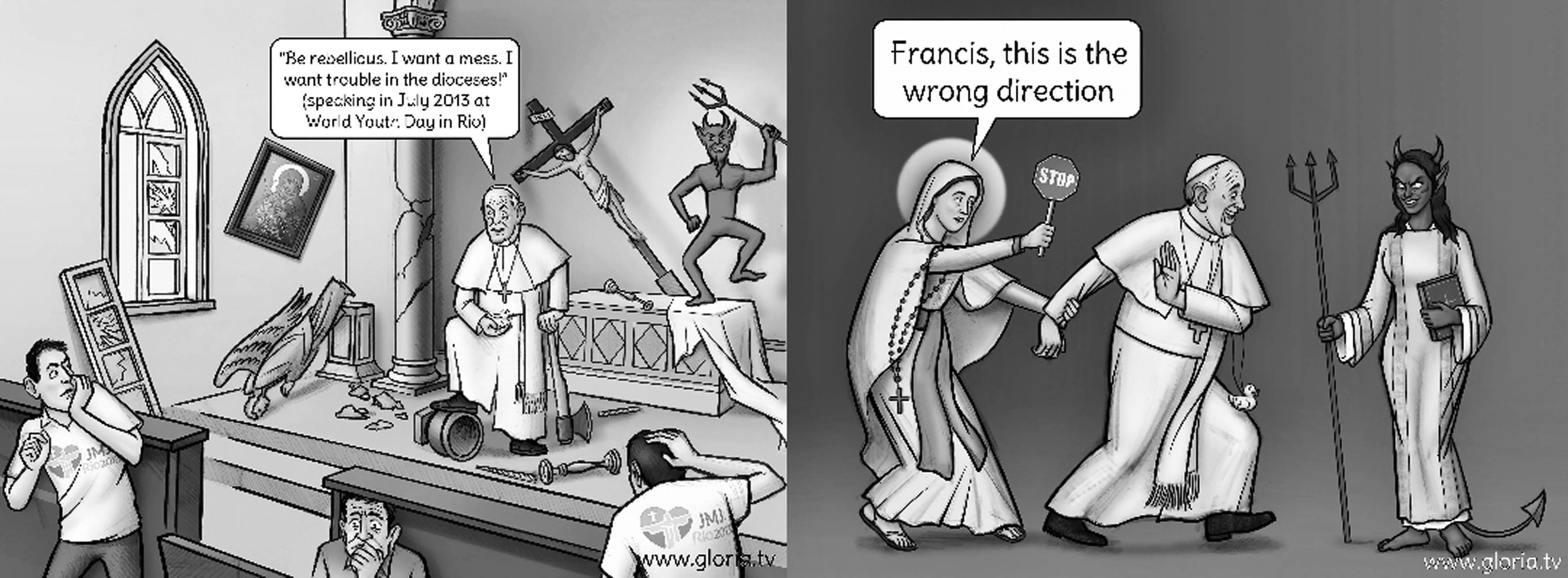 Figure 1 
                  Examples of the pope’s bad agency.
               