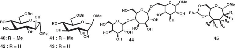 Fig. 11 Molecular structures of 40–45.