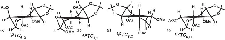 Fig. 5 Molecular structures of 19–22.