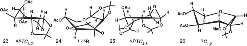 Fig. 6 Solution state conformation of 23–26.