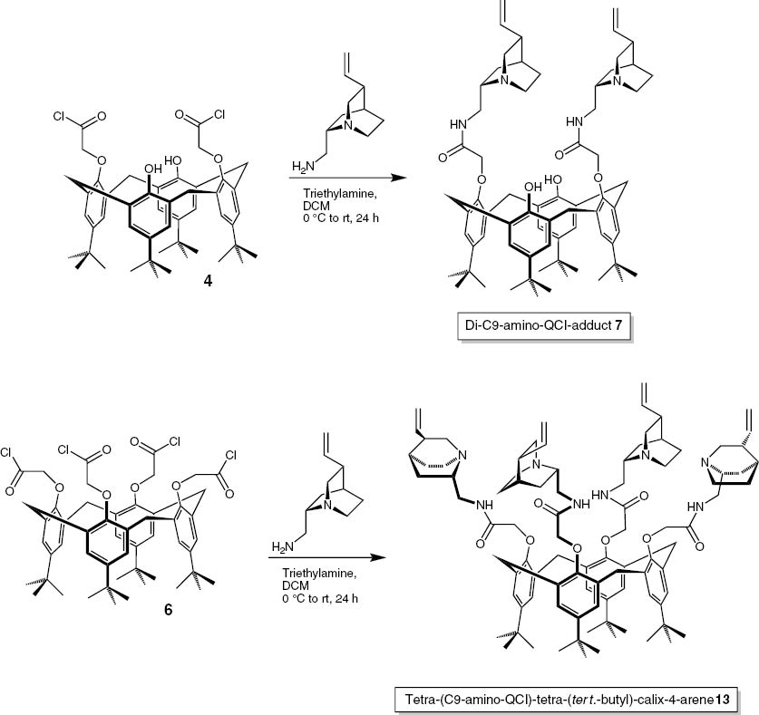 Scheme 6: 
              Synthesis of the QCI-C9-NH2 amides