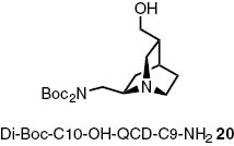 Fig. 7: 
              Structure of Boc-protected C10-hydroxy-QCD-C9-amine 20.