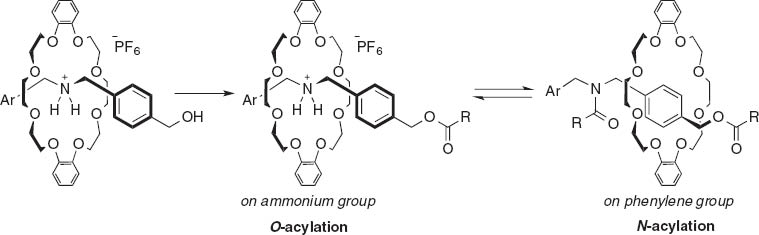Scheme 1 O-selective acylation of rotaxane compounds.