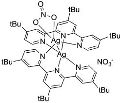 Fig. 1 [Ag2(tBu3tpy)2(NO3)](NO3).