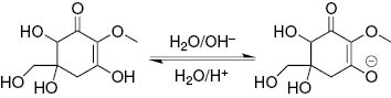 Fig. 4: 
              Gadusol–gadusolate equilibrium.
            