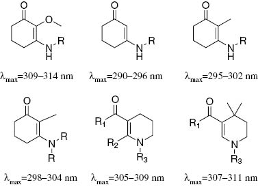 Fig. 13: 
          Substituent effect in second and third generation of MAA analogues.
        