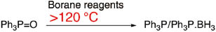 Fig. 2:
Reduction of triphenylphosphine oxide with borane complexes.