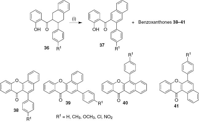 Scheme 6: Reagents and conditions: (i) DDQ, 1,2,4-TCB, MW (800 W).