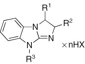 Fig. 3: 
            
              N
              9-2,3-dihydro-imidazo[1,2-a]benzimidazole derivatives.
          