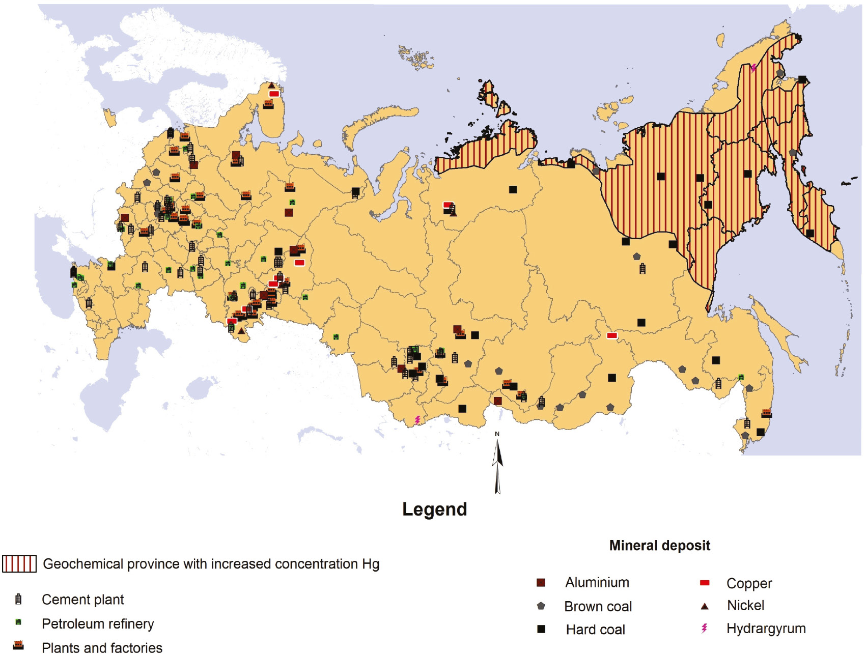 Fig. 5: 
					Main sources of mercury release into the environment.
				