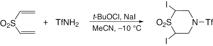 Scheme 68: Oxidative heterocyclization of divinyl sulfoxide.