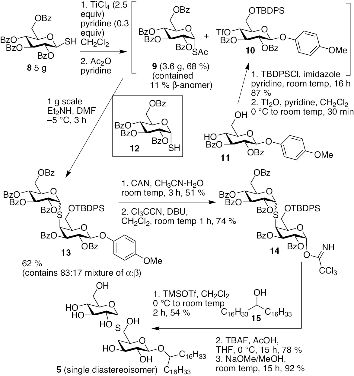 Scheme 2: Synthesis of S-simplexide.