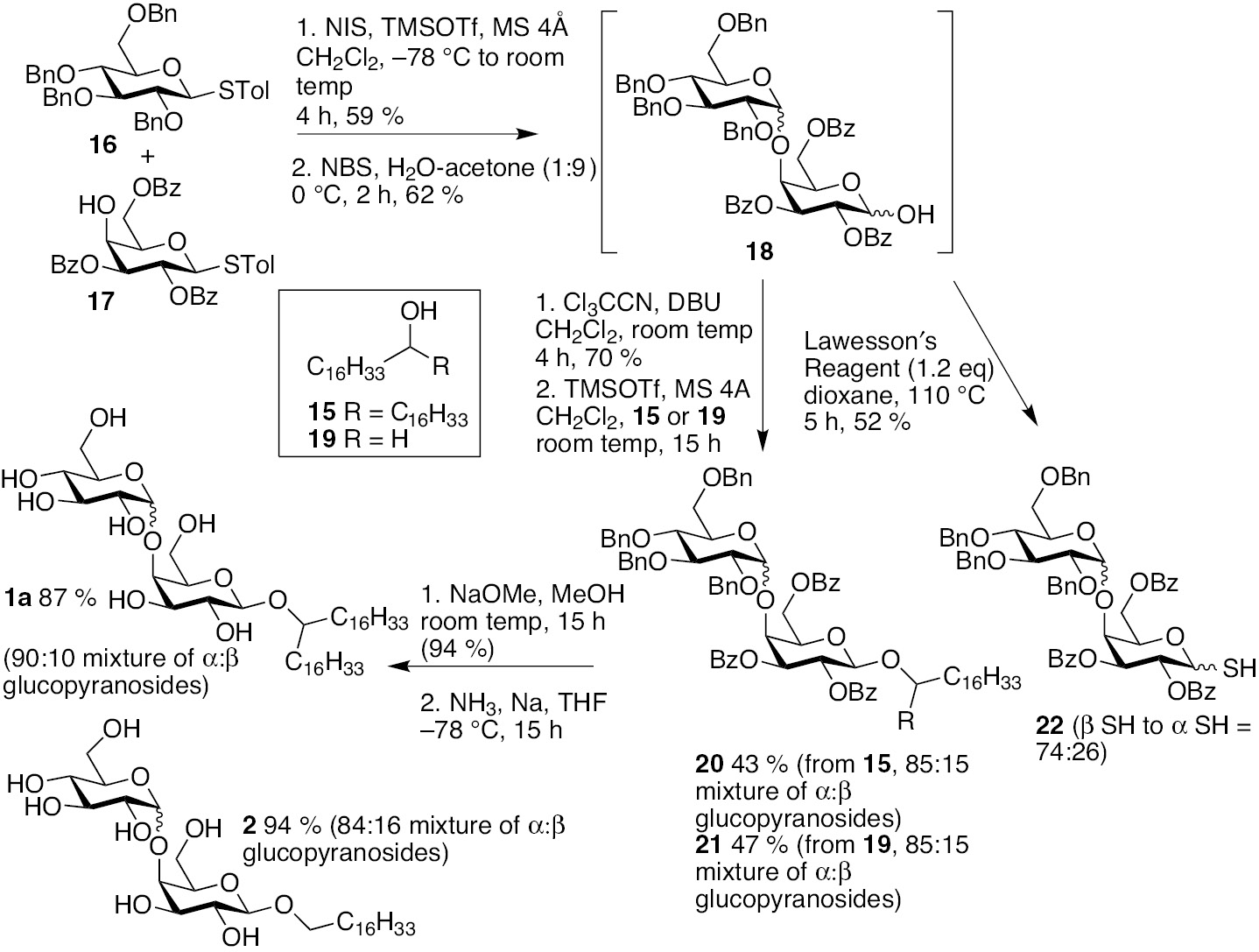 Scheme 3: Synthesis of simplexide 1a and analogues.