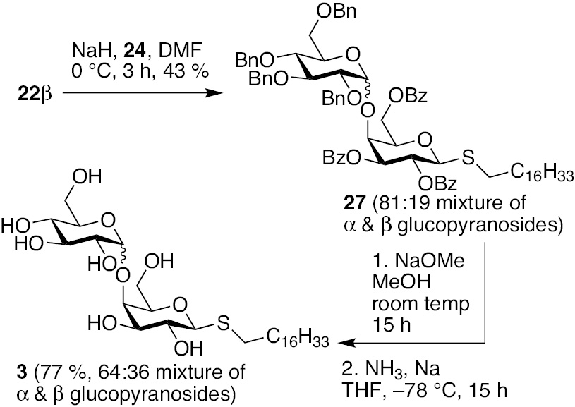 Scheme 5: Synthesis of simplexide analogue 3.