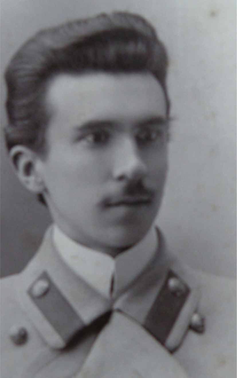 Fig. 1: 
          Viatscheslaw Romanoff in his student years [6].
        