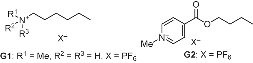 Fig. 3: 
Guest molecules G1 and G2.