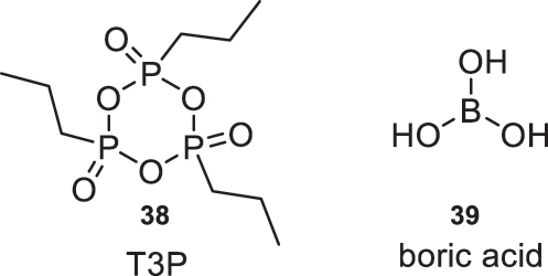 Fig. 18:
Phosphorus and boron-derived reagents used for amide bond formation.