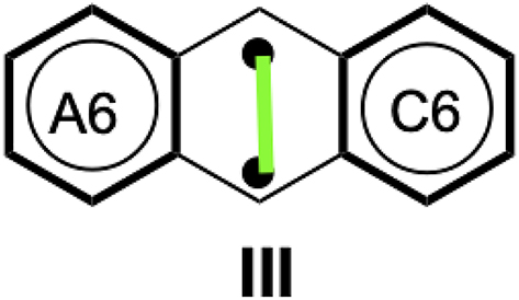 Scheme 6: 
Biradical structure of anthracene.
