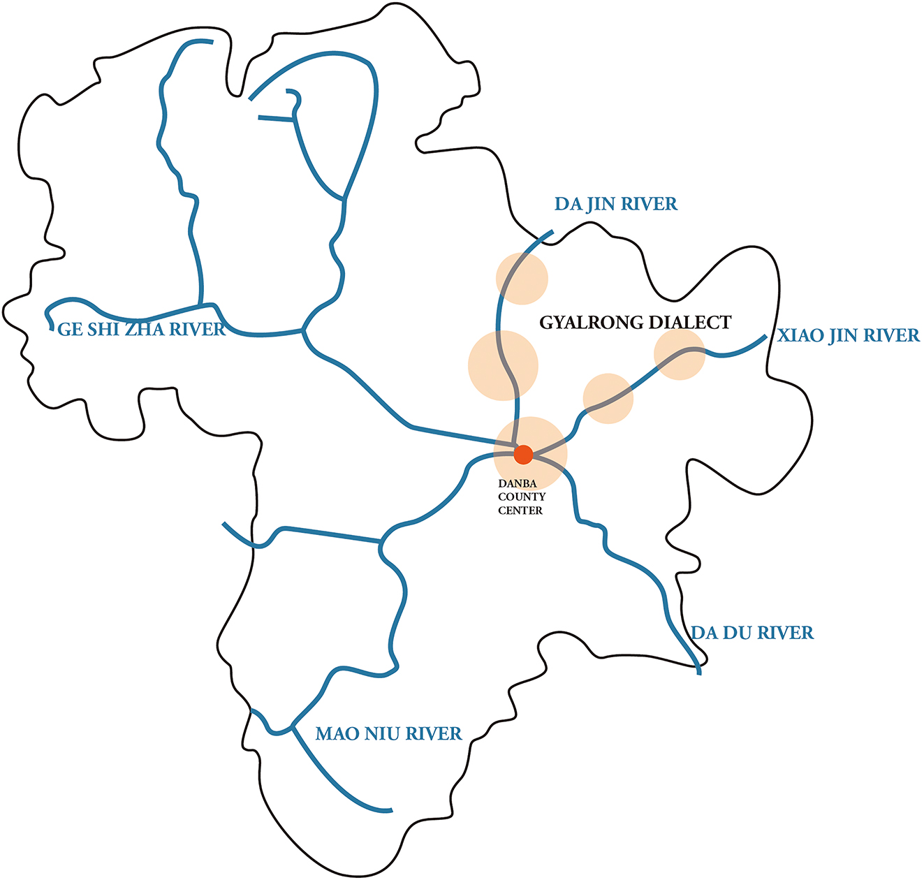Figure 1:
The map of Danba County.