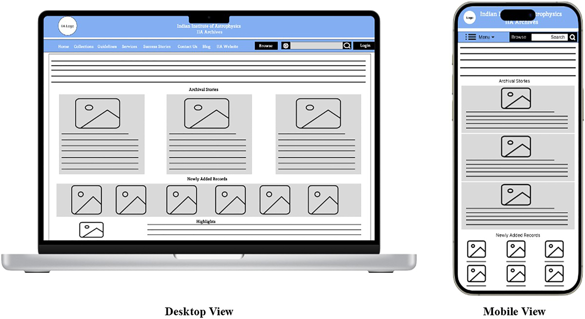 Figure 4:
Digital wireframe prototype developed in figma.
