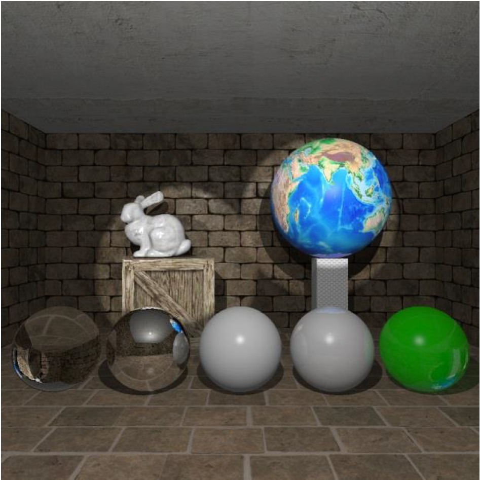Figure 6 An example of final image generated during blending stage for example scene
