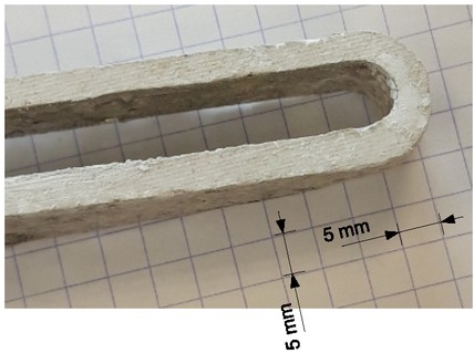 Figure 7 Example of a HT∘ coil at the size of the 24-20 SRM prototype.