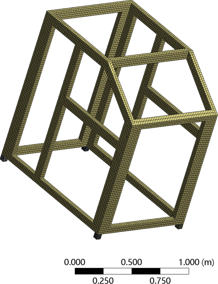 Figure 3
Grid plot of pile framework.
