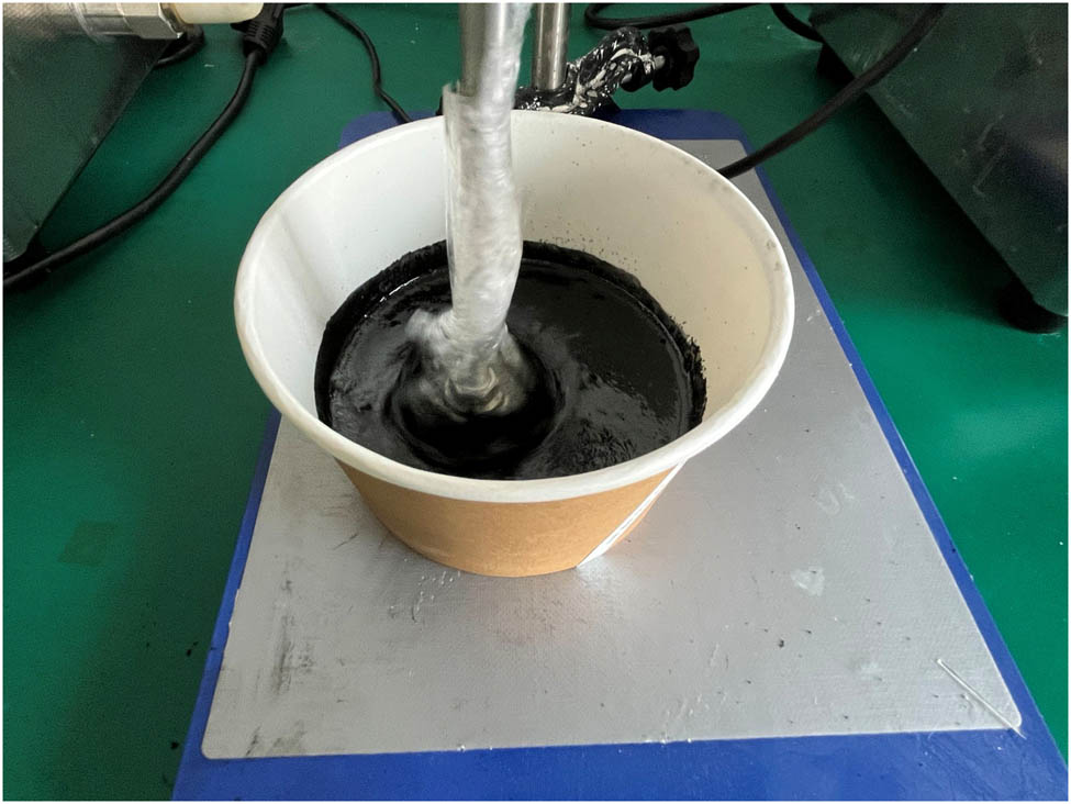 Figure 1 
                  Preparation of resin solution reinforced by CNTs.
               