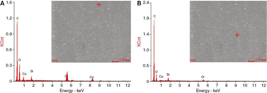 Figure 9: EDS results of original samples.