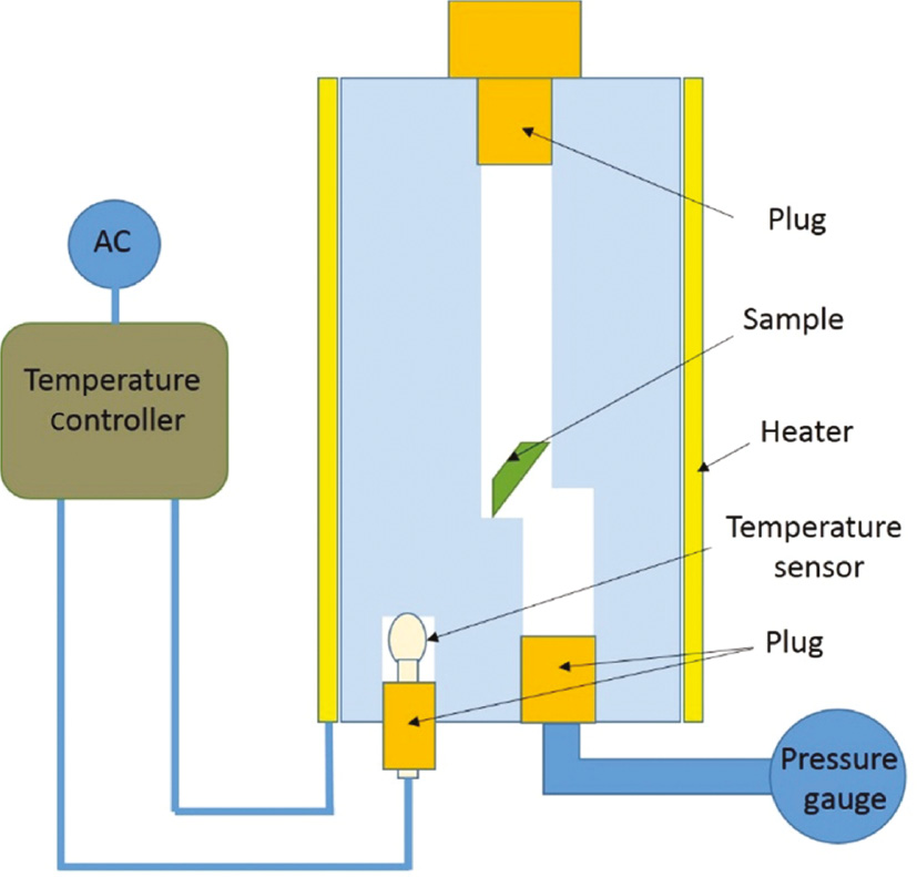 Figure 1: Designed autoclave for foaming.